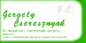 gergely cseresznyak business card